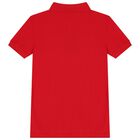 Boys Red Logo Polo Shirt, 1, hi-res