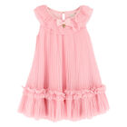 Girls Pink Tulle Dress, 1, hi-res