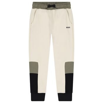 Boys Ivory Logo Joggers