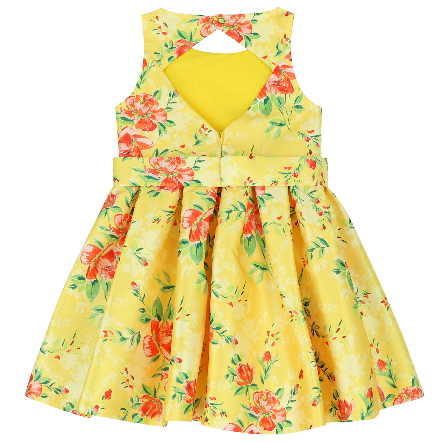 فستان بطبعة الزهور باللون الأصفر, 1, hi-res image number null