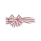 Girls White & Red Striped Headband, 1, hi-res