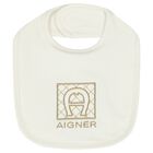 Ivory & Gold Logo Babygrow Gift Set, 1, hi-res