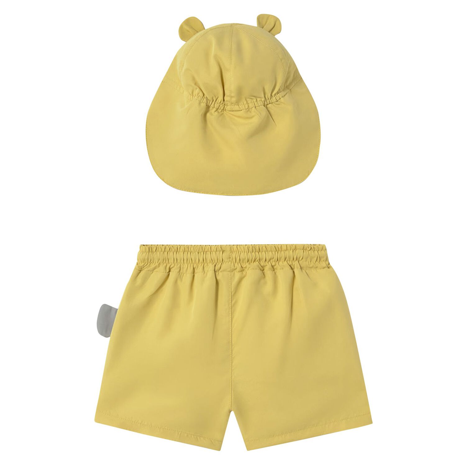 طقم سباحة للأولاد الصغار على شكل فيل ونمر باللون الأصفر, 2, hi-res