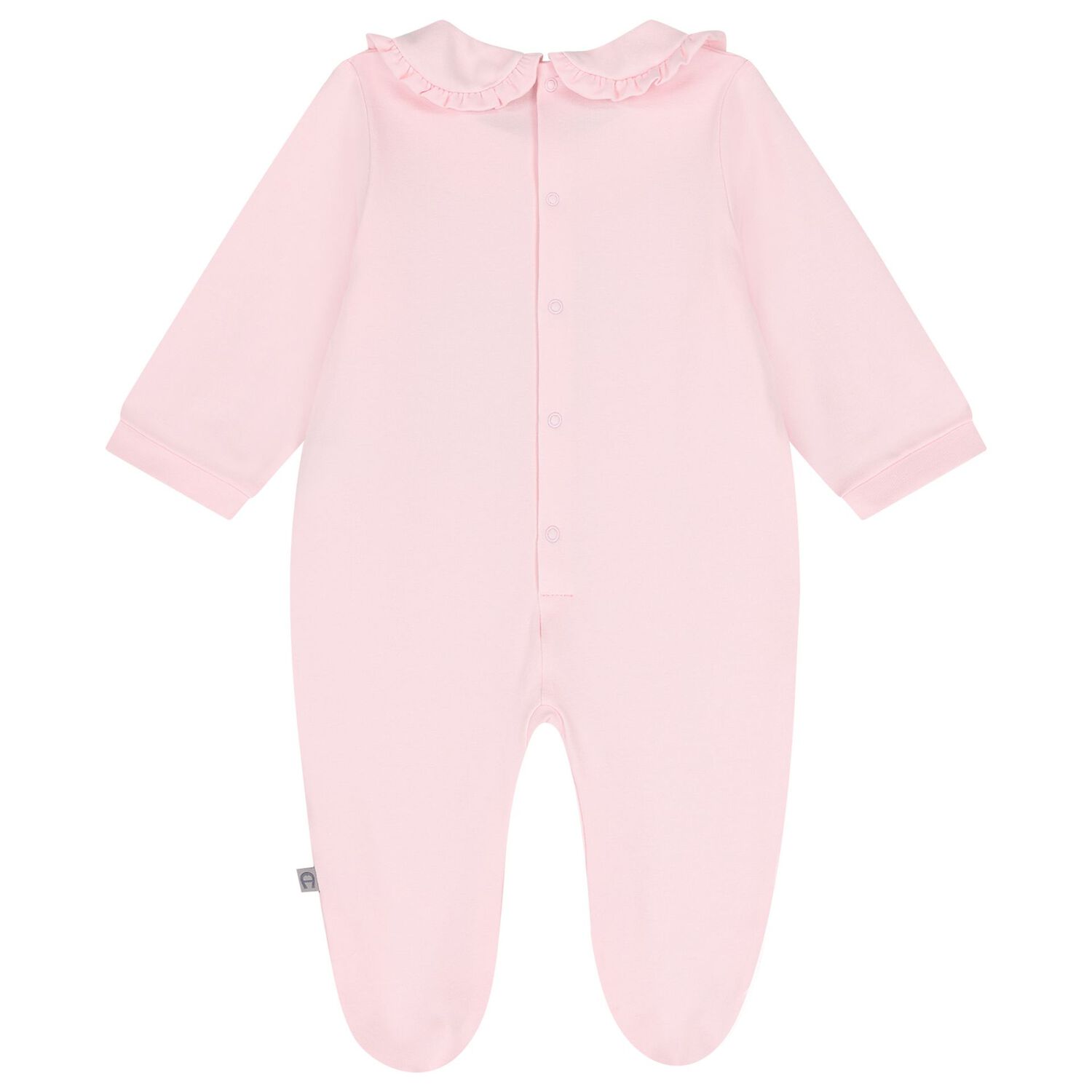 Baby Girls Pink Logo Babygrow, 2, hi-res