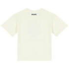 Girls Ivory Logo & Poppy T-Shirt, 1, hi-res