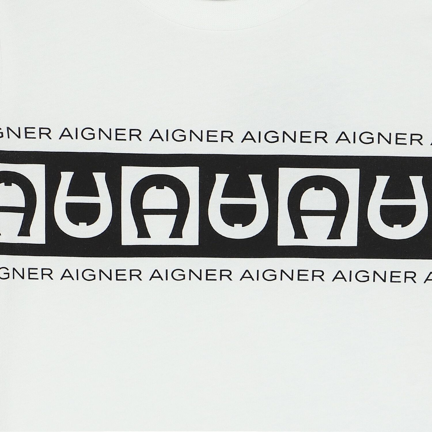 تيشيرت أولاد بالشعار باللون الأبيض, 1, hi-res