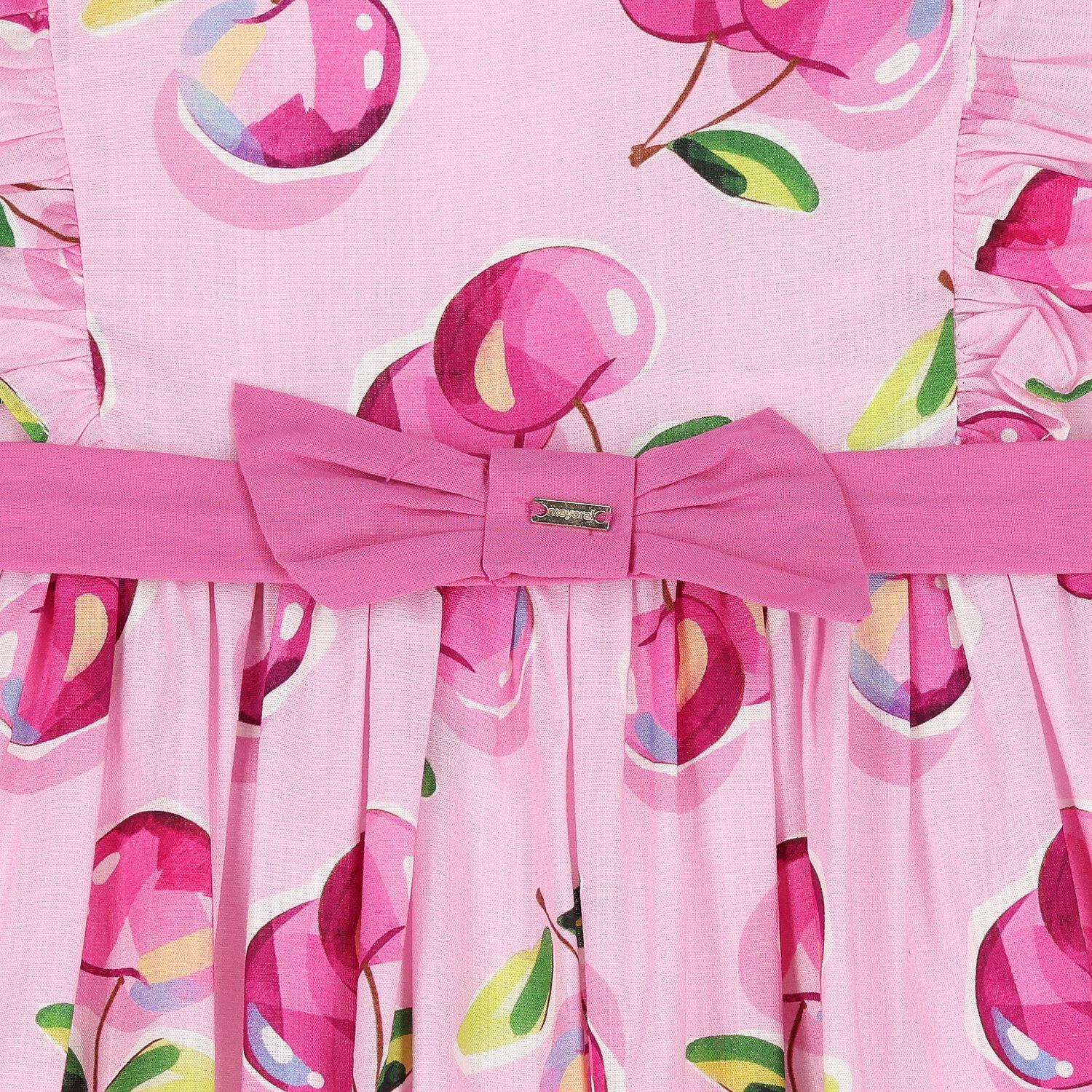 فستان الكرز الوردي للبنات الصغيرات, 1, hi-res