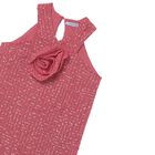 Girls Pink Flower Dress, 1, hi-res