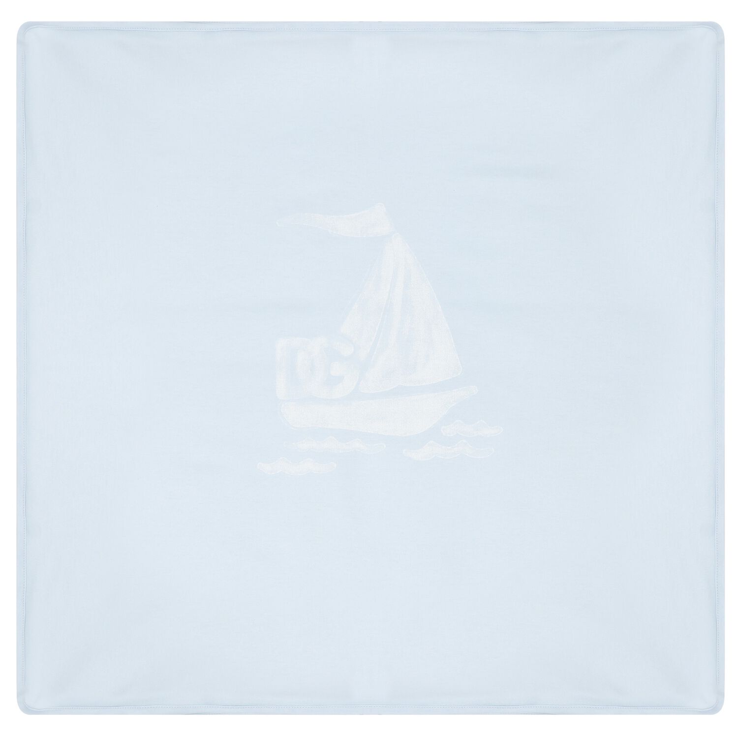 Baby Boys Blue & Ivory Blanket, 1, hi-res