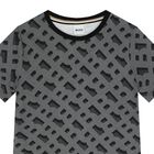 Boys Black Logo T-Shirt, 1, hi-res