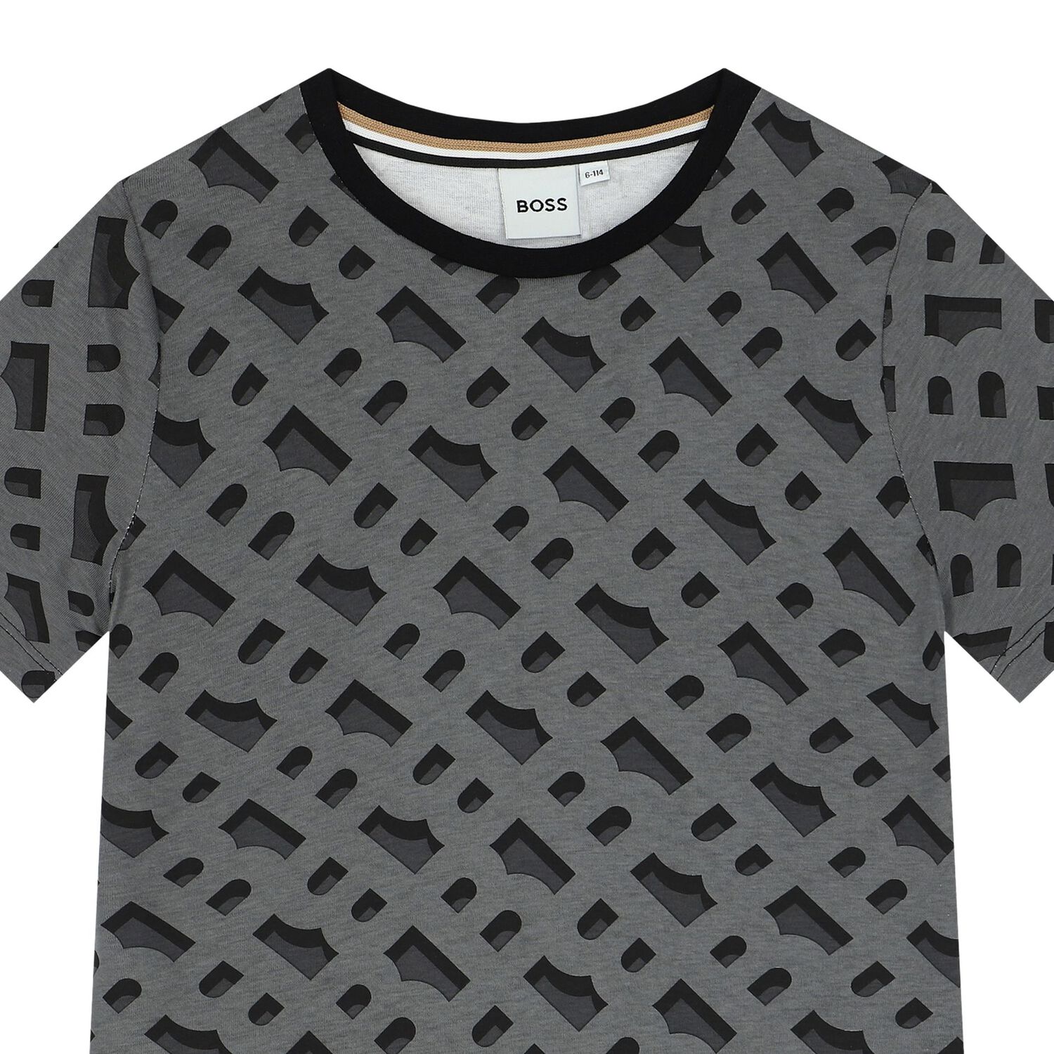 Boys Black Logo T-Shirt, 1, hi-res image number null