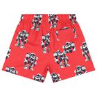 Boys Red Robot Swim Shorts, 2, hi-res