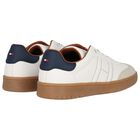 Boys White Logo Trainers, 1, hi-res