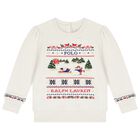 Baby Girls Ivory Festive Tracksuit, 1, hi-res