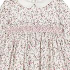 Baby Girls Ivory Floral Smocked Dress, 1, hi-res