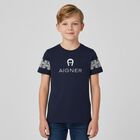 Boys Navy Blue Logo T-Shirt, 2, hi-res