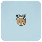 Blue Teddy Bear Logo Baby Blanket, 3, hi-res