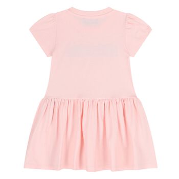 Younger Girls Pink Logo Dress 