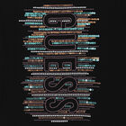 Girls Black Logo Sequins T-Shirt, 1, hi-res
