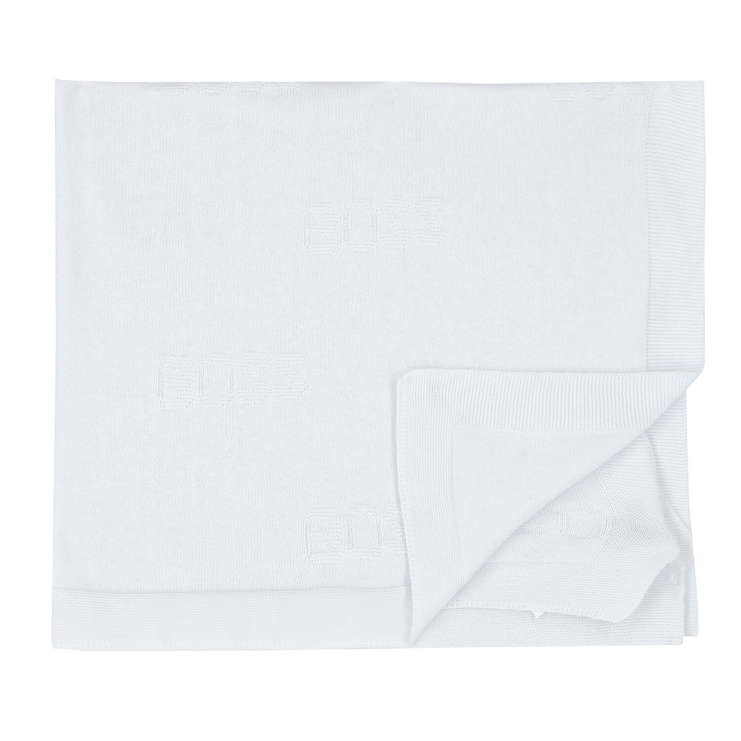 بطانية محبوكة بالشعار باللون الازرق للاولاد, 3, hi-res