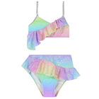 Girls Multi-Colored Clams Bikini, 1, hi-res