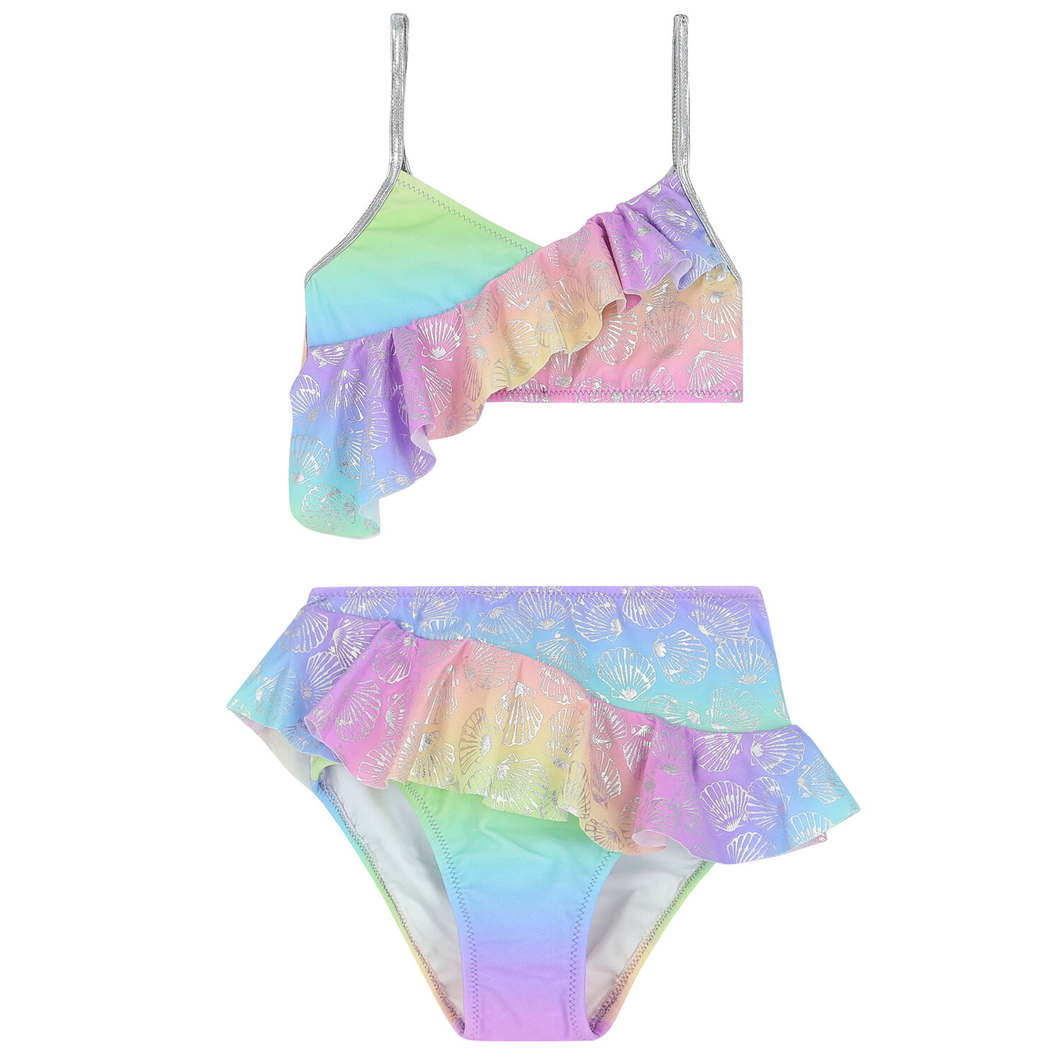 Girls Multi-Colored Clams Bikini, 1, hi-res image number null