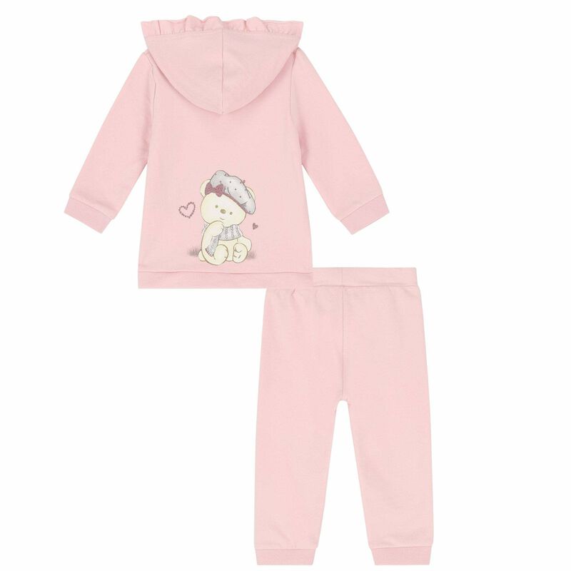 Baby Girls Pink Tracksuit, 1, hi-res image number null