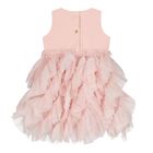Baby Girls Pink Tulle Ruffles Dress, 1, hi-res