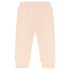 Baby Girls Ivory & Beige Cotton Bodysuit & Pants Gift Set, 1, hi-res