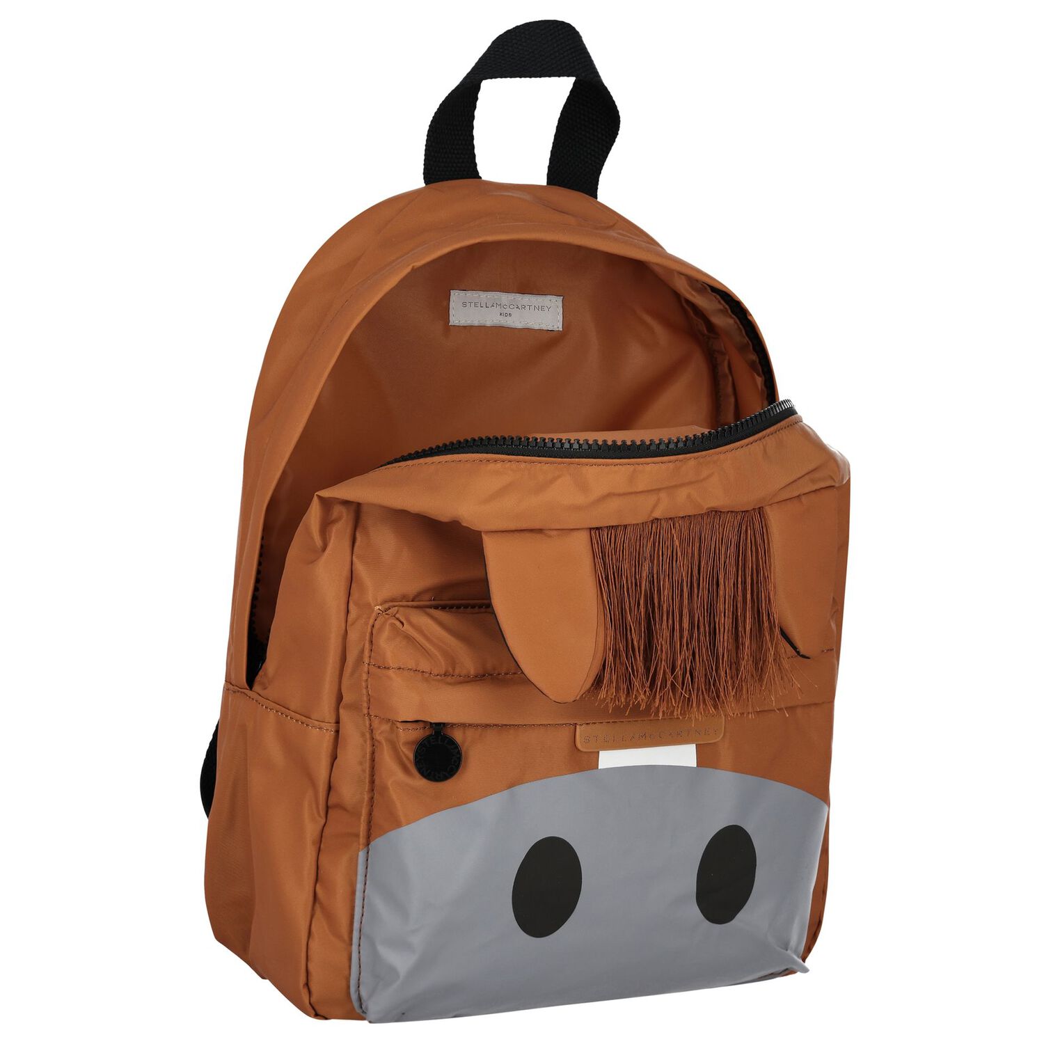 Boys Brown Horse Backpack, 1, hi-res