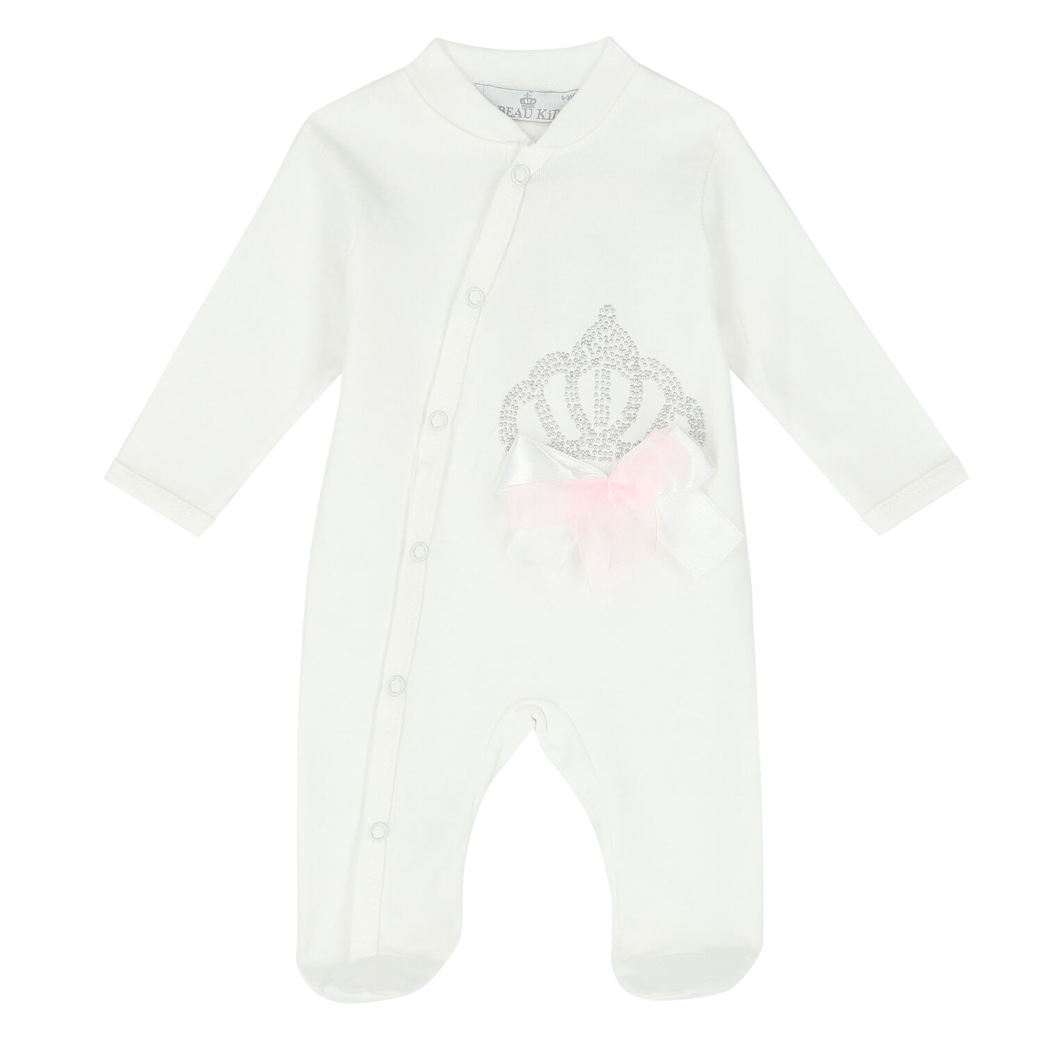 Baby Girls Ivory 4-Piece Babysuit Set, 1, hi-res image number null
