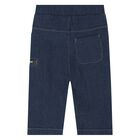 Boys White & Blue Denim Trouser Set, 1, hi-res