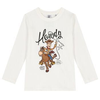 Boys Ivory Disney Toy Story Long Sleeve Top