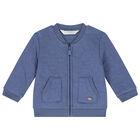 Baby Boys Blue & Ivory Tracksuit (3 Piece), 1, hi-res