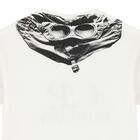Boys White Logo T-Shirt, 1, hi-res