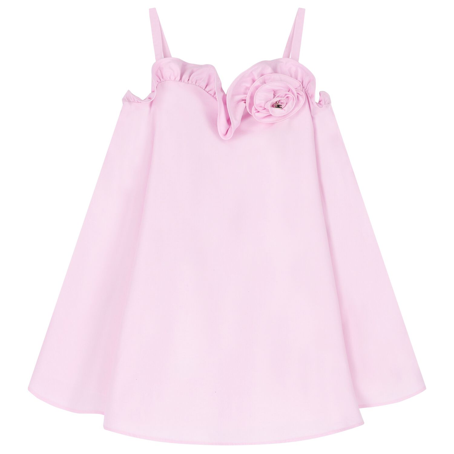 فستان بنات بطبعة الزهور باللون الوردي, 1, hi-res image number null