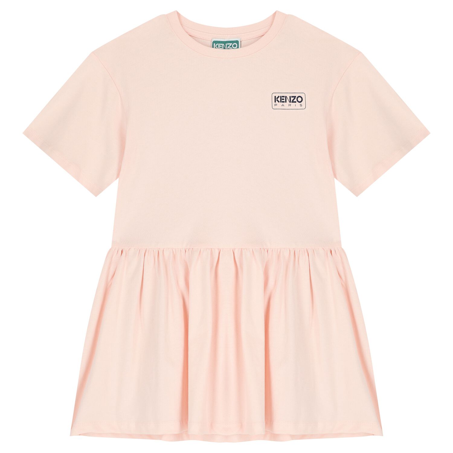 Girls Pink Logo Dress, 1, hi-res