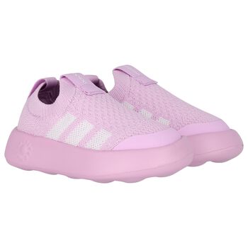 Girls Pink Logo Bubblecomfy Slip On  Trainers