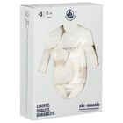 Ivory & Beige Teddy Bear Logo Baby Bodysuit ( 3-Pack ), 1, hi-res