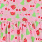 Girls Pink Watermelon Print Dress, 1, hi-res