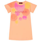 فستان بالشعار باللون البرتقالي, 3, hi-res