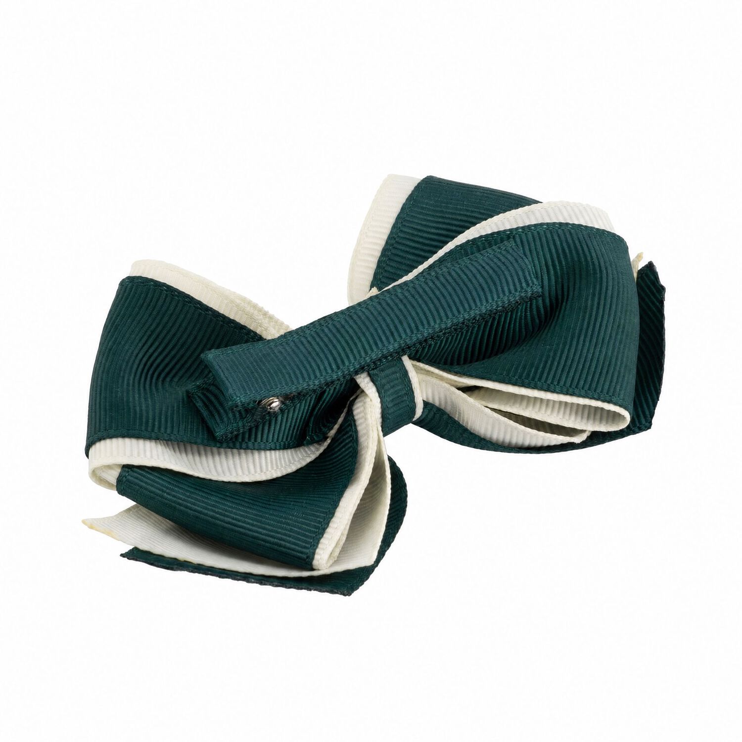 Girls Green Bow Hairclip, 3, hi-res