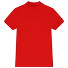 Boys Red Logo Polo Shirt, 2, hi-res