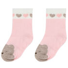 Baby Girls Pink Socks ( 4-Pack ), 1, hi-res