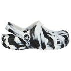 Black & White Classic Marbled Clog Sandals, 1, hi-res