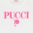 تي شيرت باللون  أبيض بشعار بيشي للبنات, 1, hi-res