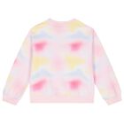Girls Pink & Yellow Logo Sweatshirt, 1, hi-res