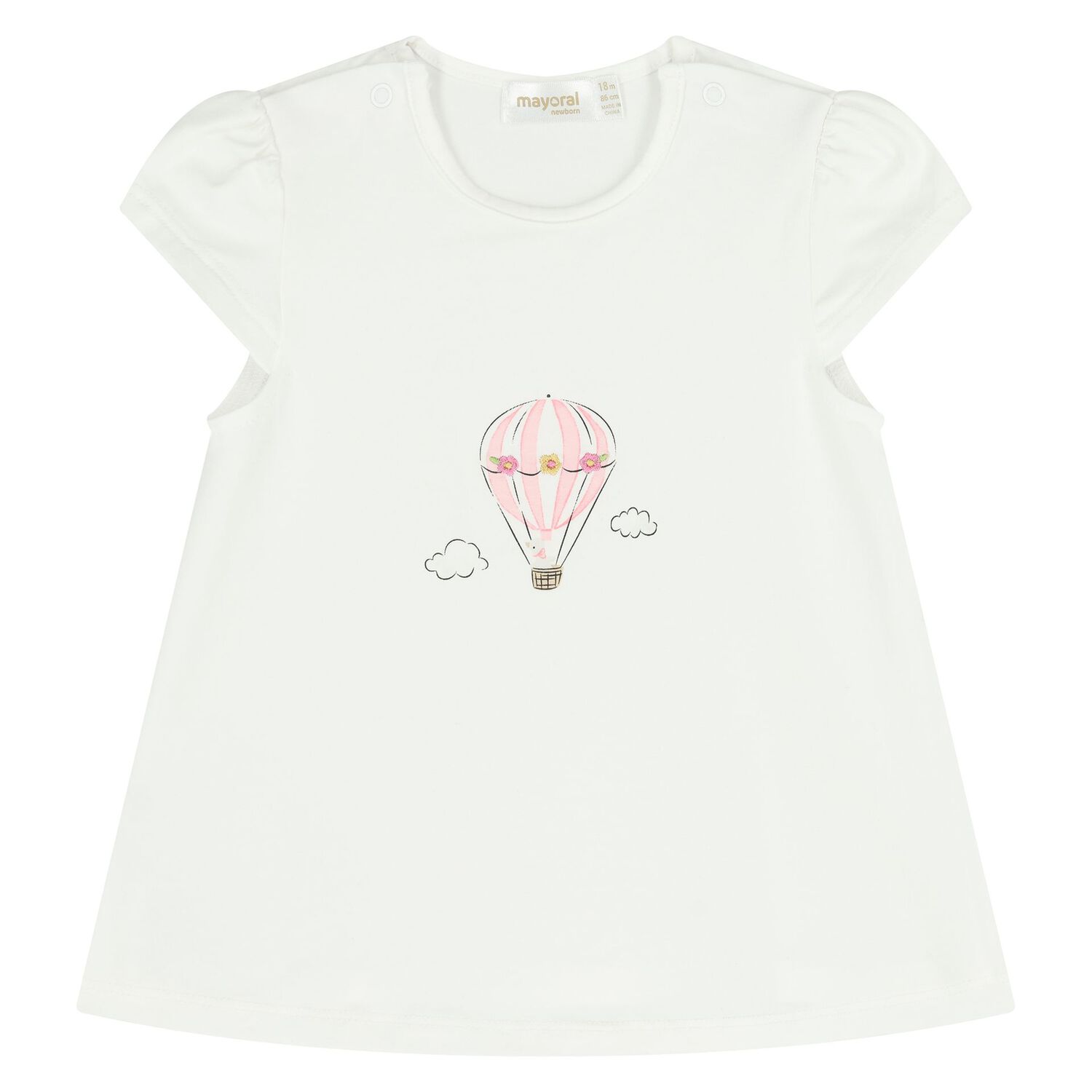 (طقم ليجنز للبنات الصغيرات مزين بالزهور  باللون الابيض والوردي ( 3 قطع, 1, hi-res