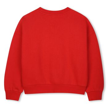 Girls Red Logo Sweatshirt