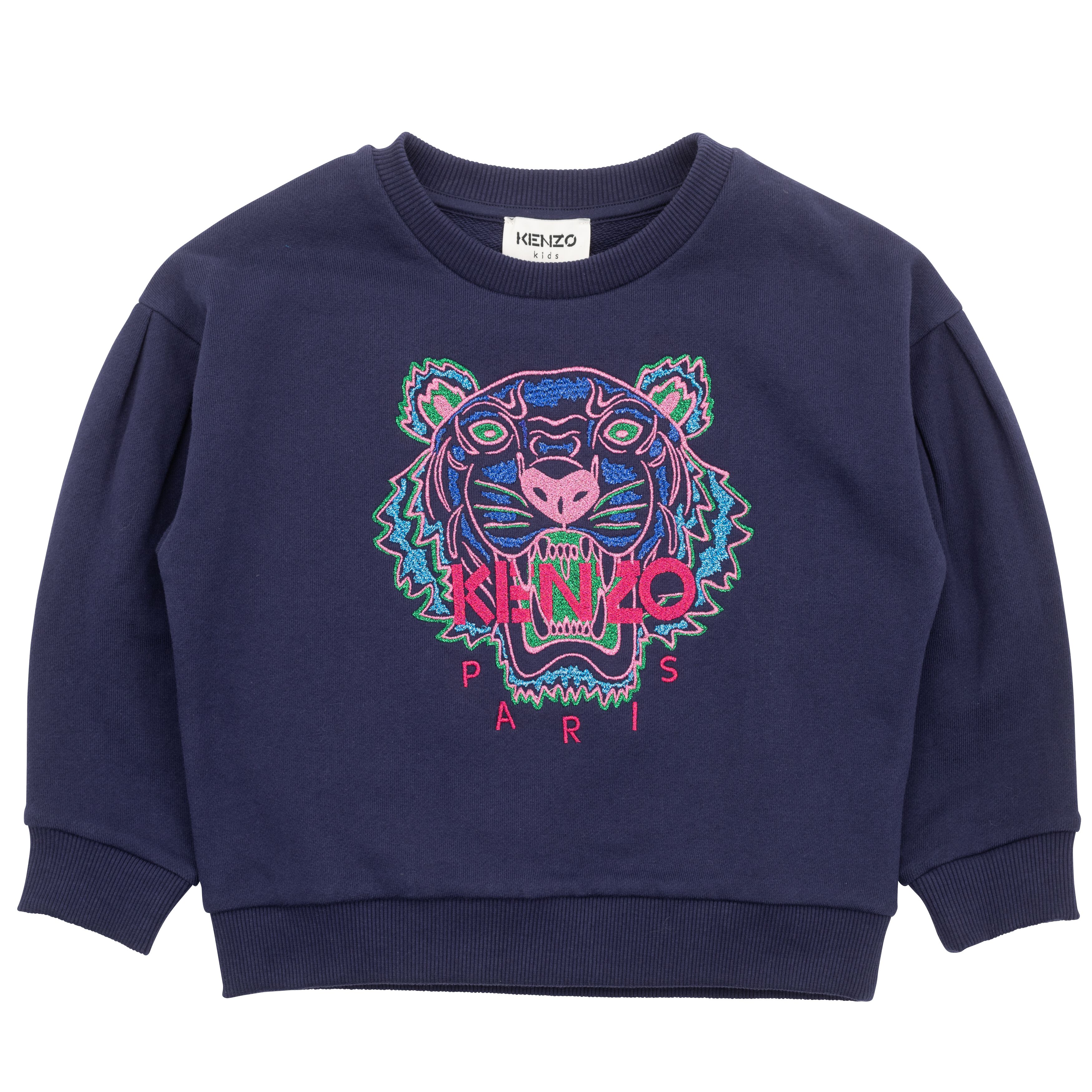 KENZO KIDS Girls Navy Tiger Logo 